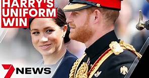 Breaking: Prince Harry allowed to wear military uniform | 7NEWS Royal Coverage
