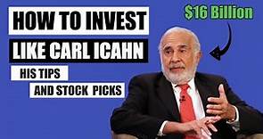 Investor Masterclass: Carl Icahn's Top Tips and Stock Picks