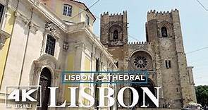 Lisbon Cathedral Virtual Walk2022 | 4K Portugal Travel Walking Tour with City Sound | Best of Lisbon