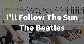 The Beatles - I'll Follow The Sun Guitar Tabs