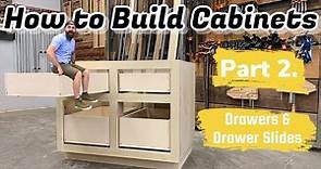 Build Cabinets The Easy Way | Building and Installing Drawers