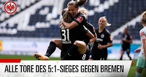 5:1-Auftaktsieg! Alle Tore der Eintracht-Frauen gegen Werder Bremen | Highlights Frauen-Bundesliga