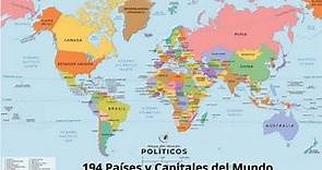 Los 194 Países y Capitales del Mundo