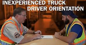 Schneider orientation for inexperienced truck drivers
