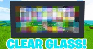 How To Get CLEAR GLASS in Minecraft Bedrock! (1.20+ MCPE Clear Glass Texture Pack)