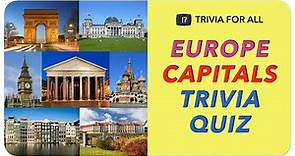 Guess Capitals of European Countries Quiz