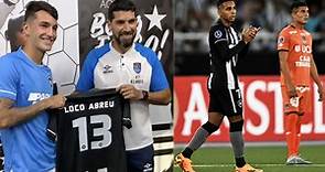 Botafogo le dio homenaje a  Sebastián Abreu y luego goleó 4-0 a su equipo, César Vallejo
