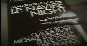 LE NAVIRE NIGHT DE Marguerite DURAS