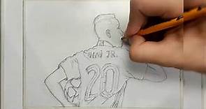 How to Draw Vinicius Junior / Как нарисовать Винисиуса Джуниора