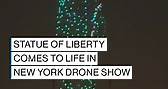 Statue of Liberty comes to life in New York drone show