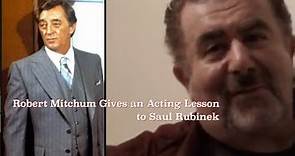 Robert Mitchum Tells Saul Rubinek How to Act in a Movie