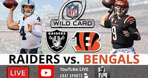Raiders vs. Bengals Live Streaming Scoreboard, 2022 NFL Playoffs Free Play-By-Play | AFC Wild Card