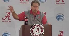 Nick Saban gets fired up, spews profanity about overlooking Charleston Southern