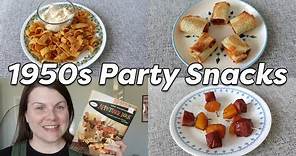 1950s PARTY SNACKS 🎉 Easy Appetizer Recipes!