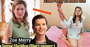 Mary cooper /zoe Perry in Real life |Young Sheldon season6 | zoe perry biography | #youngsheldon