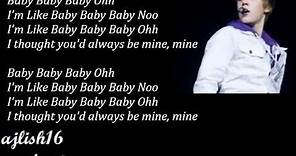 Justin Bieber ~ Baby (Acoustic) Lyrics