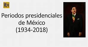 Periodos presidenciales de México (1934-2018)