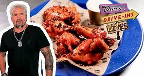 Guy Fieri Eats "Weird" Pizza & Wings in Memphis, TN | Diners, Drive-Ins and Dives | Food Network