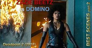 Zazie Beetz is Domino in Deadpool 2 | best scenes part2