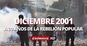 Diciembre 2001: a 20 años de la rebelión popular