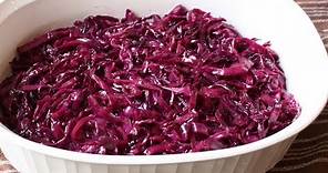 Braised Red Cabbage Recipe - Sweet & Sour Braised Red Cabbage Side Dish