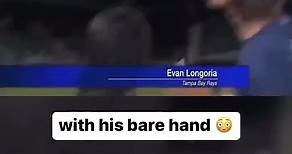 Evan Longoria saves reporter