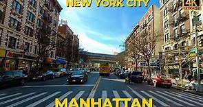Driving Manhattan NYC - Broadway Washington Heights 4K