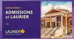 Admissions at Laurier