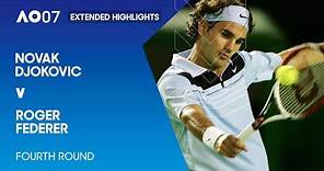 Roger Federer v Novak Djokovic Extended Highlights | Australian Open 2007 Fourth Round