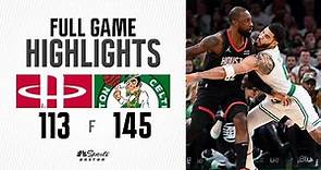 FULL GAME HIGHLIGHTS: Celtics remain perfect at home with blowout win over Houston Rockets