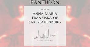 Anna Maria Franziska of Saxe-Lauenburg Biography - Grand Duchess of Tuscany from 1723 to 1737