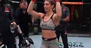 Mackenzie Dern dances after her win at UFC Vegas 11