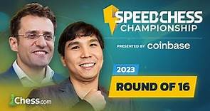 Speed Chess Championship 2023 Round of 16 | Wesley So v Levon Aronian | Old Guards Clash | !coinbase