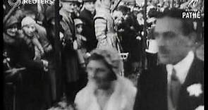 ROYAL: Princess Elizabeth at Wedding of Lady May Cambridge (1931)
