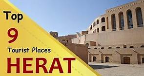 "HERAT" Top 9 Tourist Places | Herat Tourism | AFGHANISTAN