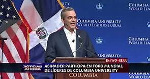 Abinader participa en Foro Mundial de Líderes de Columbia University