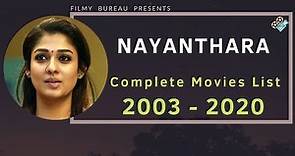 Nayanthara | Complete Movies List | 2003-2020