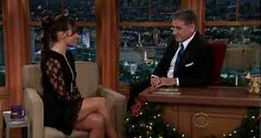 Evangeline Lilly - gorgeous and great legs - Craig Ferguson show December 3, 2013