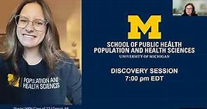 Michigan Public Health Online Graduate Degrees Information Session (October 28, 2021)
