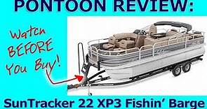 Fishing Pontoon Review: 2021 SunTracker 22 Fishin' Barge XP3