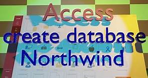 How to create Microsoft Access Sample Database NorthWind