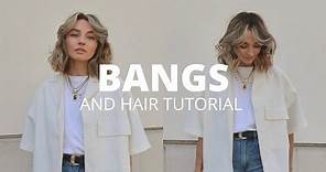 How I Style my Bangs & Short Hair