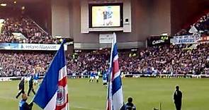 GLASGOW RANGERS IBROX STADIUM SINGING SIMPLY THE BEST. RANGERS V TIMS