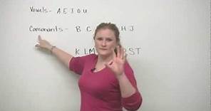 English Pronunciation - ABCDEFG - How to say letters!