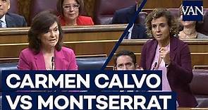 El rifirafe entre Dolors Montserrat y Carmen Calvo en el Congreso
