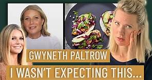 Dietitian Reacts to Gwyneth Paltrow's Diet (Yah... we can probably skip the Goop powder)