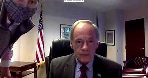 Senator Tom Carper drops F-bombs in #USPS hearing trying to unmute
