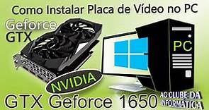 Como Instalar no PC Placa de Vídeo GTX Geforce 1650 e Configuração Bios-Setup PCI-Express