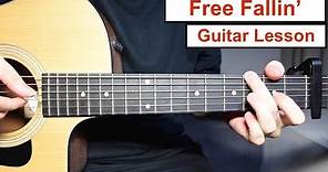 John Mayer - Free Fallin' | Guitar Lesson (Tutorial) How to play Fingerpicking Lesson