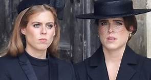 Why Eugenie And Beatrice's Behavior At Queen Elizabeth's Funeral Still Has People Talking